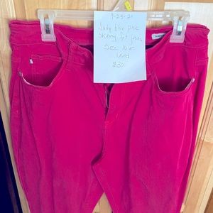 Judy blue jeans pink size 16w